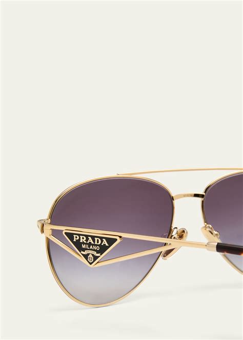 prada aviator style metal and acetate sunglasses|prada aviator sunglasses men's.